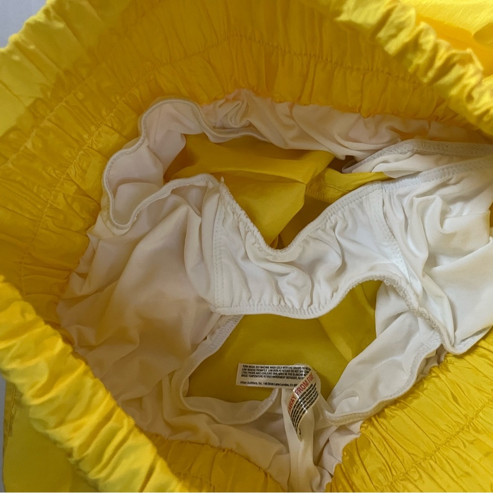 Free People FP Movement yellow high waist The Way Home shorts medium M - Picture 7 of 11